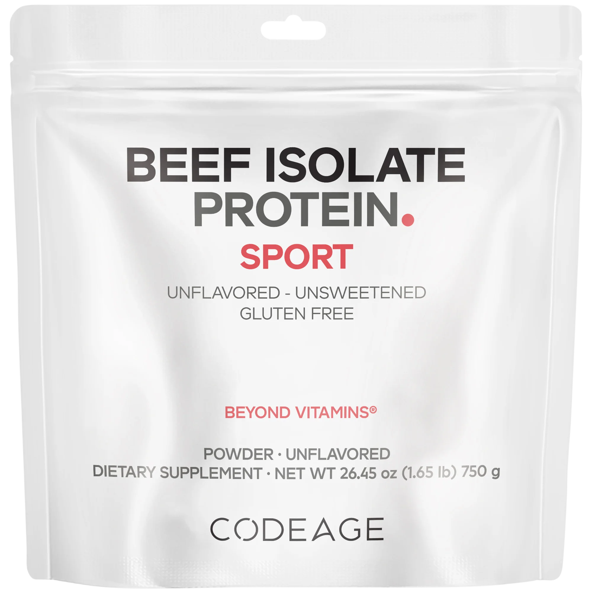 Codeage Grass-Fed Beef Isolate Protein Powder Supplement