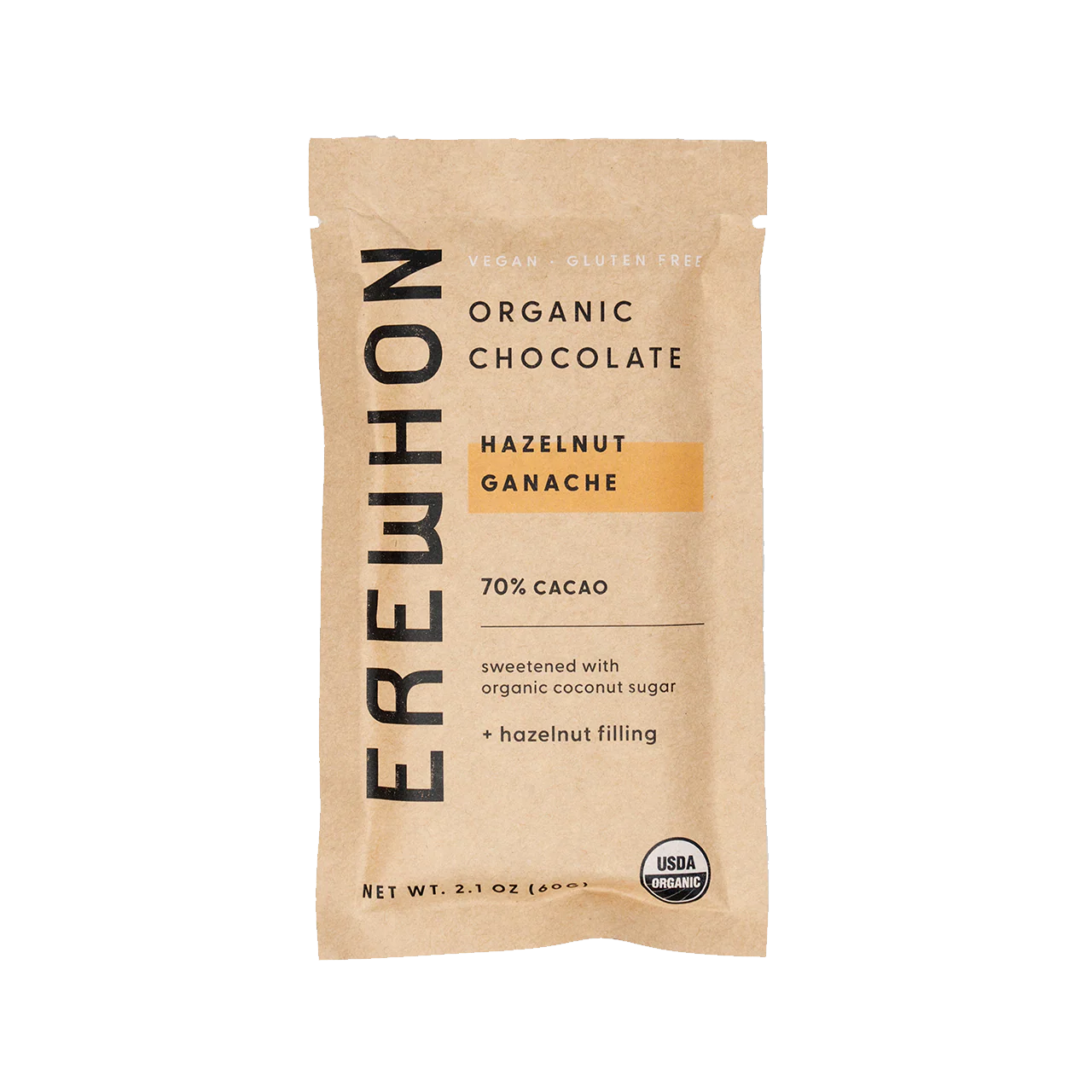 Organic Chocolate Bar | Hazelnut Ganache