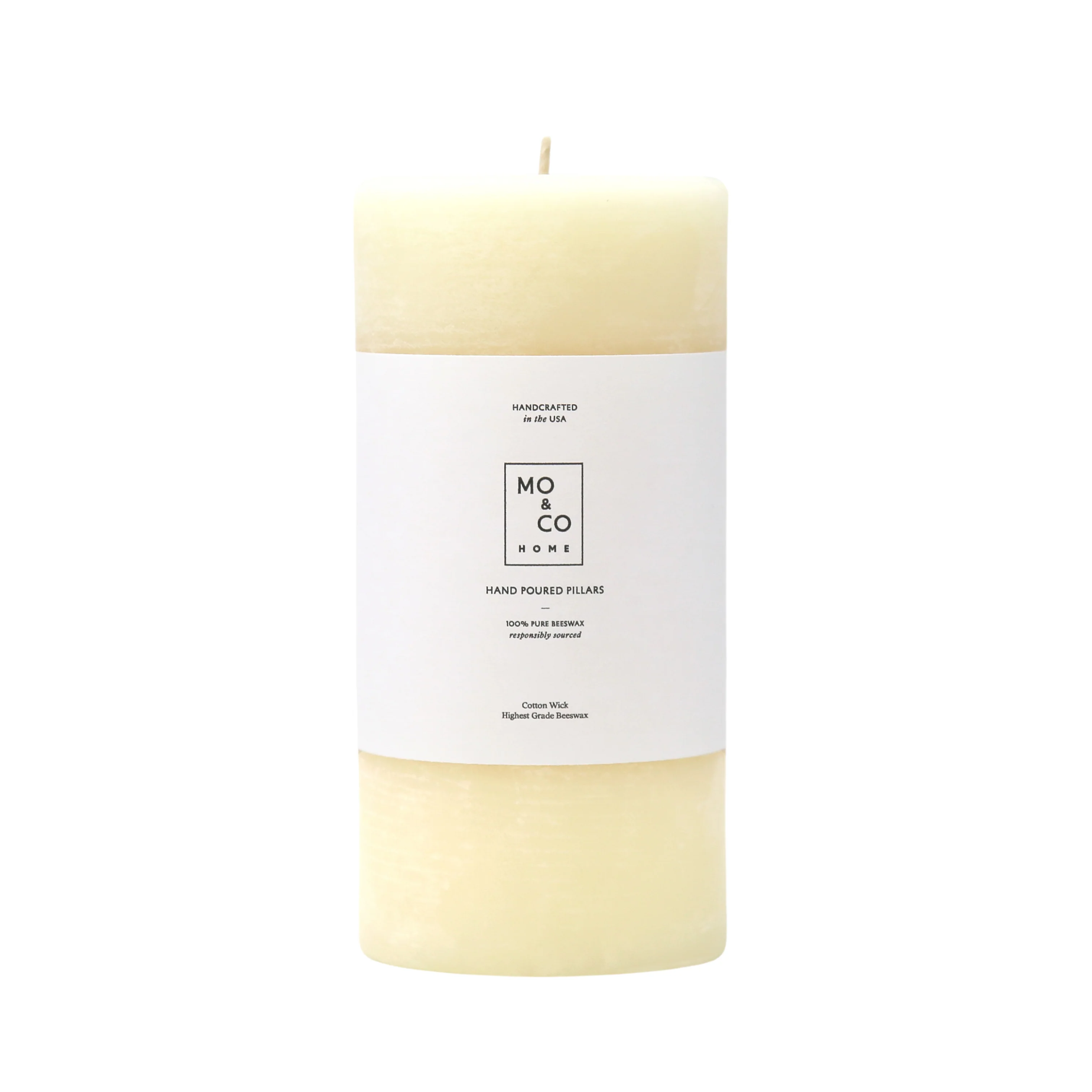Mo&Co Beeswax Pillar 6"